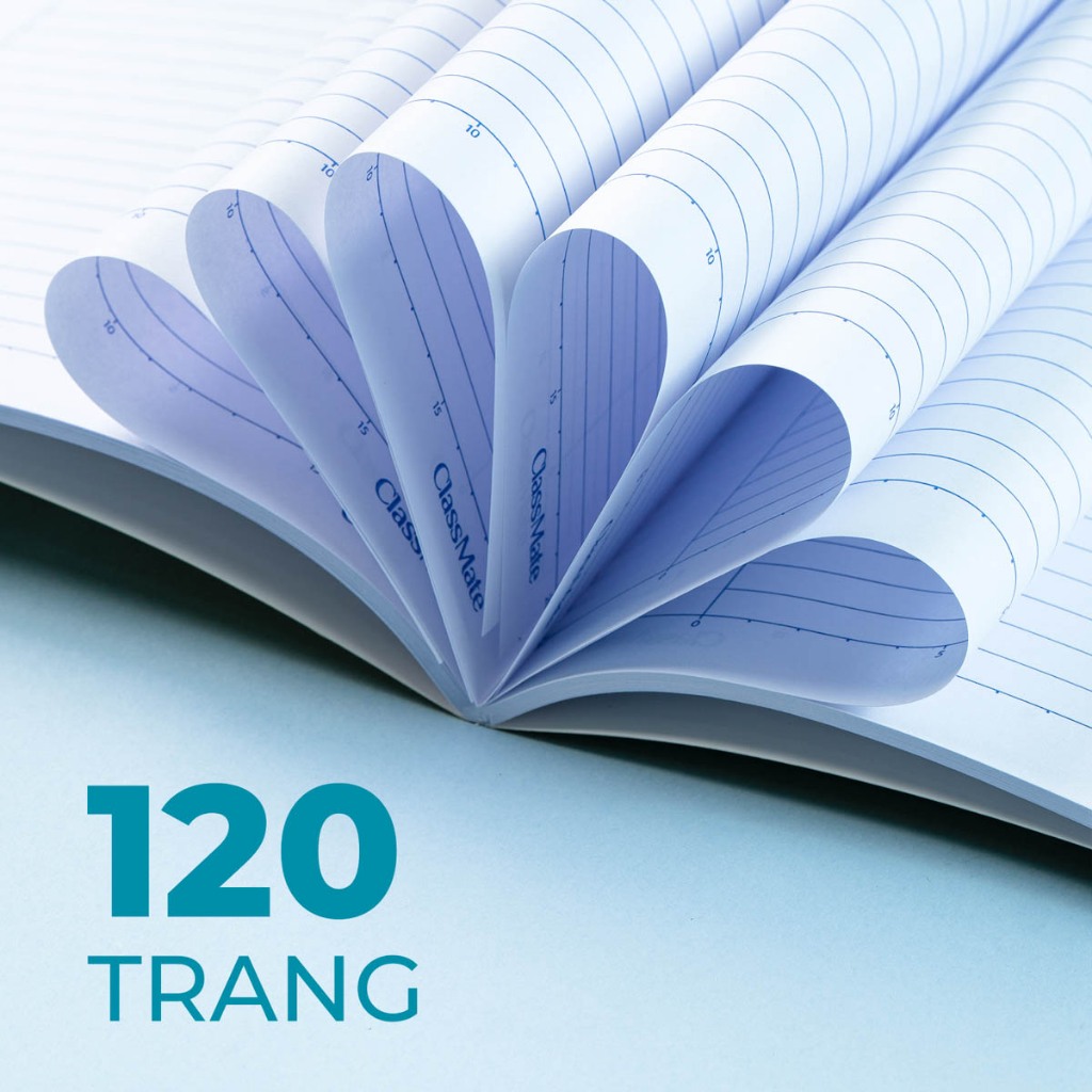 Vở Kẻ Ngang 120 Trang Classmate Vở Viết B5, 70gsm Tập Sinh Viên Bìa Matcha Chống Nước Ghi Chép, Viết Bài NB5-12-0345