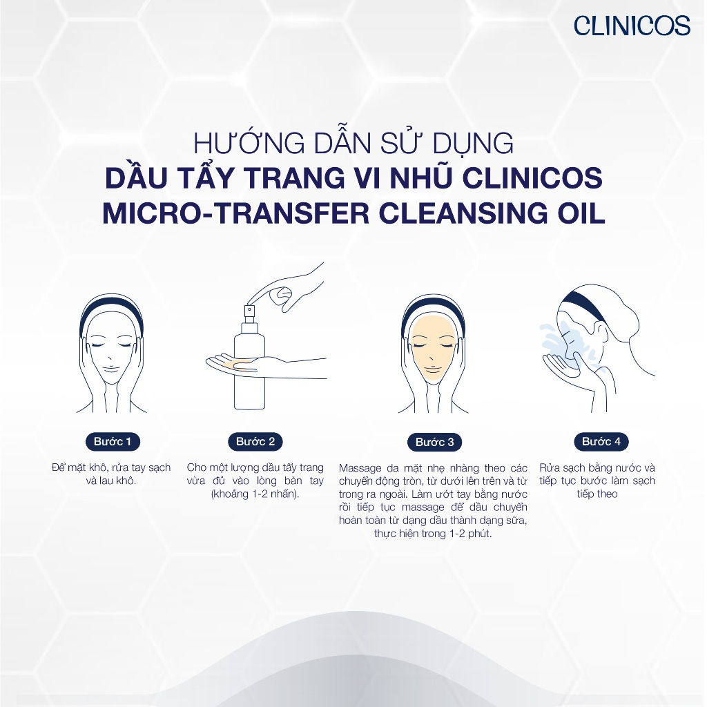 Dầu Tẩy Trang Clinicos Micro - Transfer Cleasing Oil Vi Nhũ 150ml