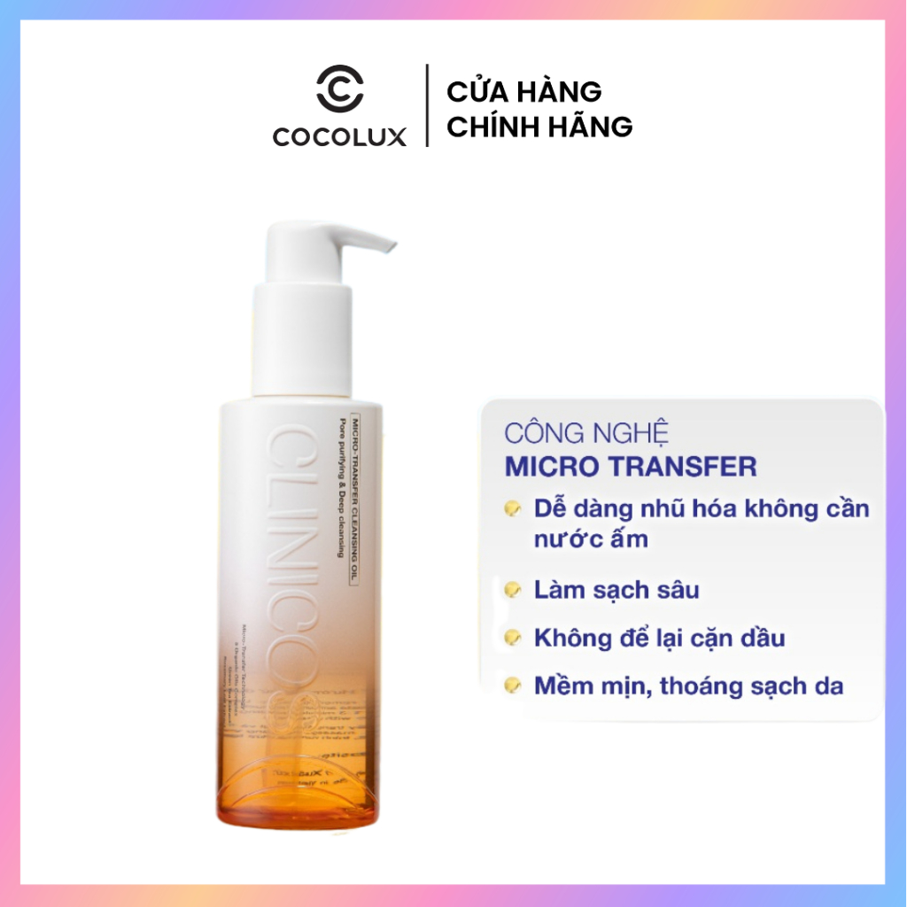 Dầu Tẩy Trang Clinicos Micro - Transfer Cleasing Oil Vi Nhũ 150ml