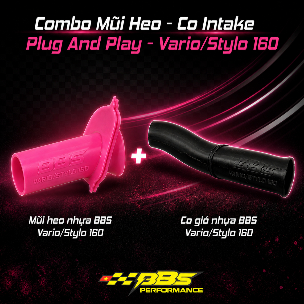 COMBO Mũi Heo - Co Intake Các Dòng Xe