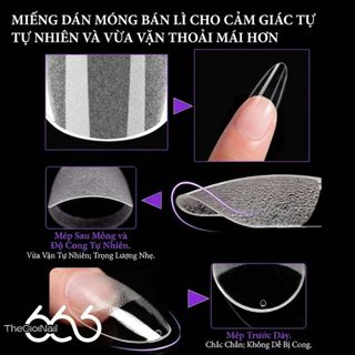 Móng Úp VICOVI Form Thang Ngắn Chuẩn Form | Móng Giả Cao Cấp | TheGioiNail666