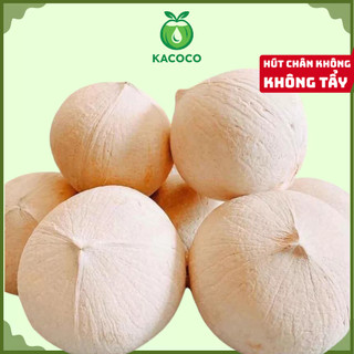 Set 10 Trái Dừa Xiêm Miền Tây Gọt Trọc Trắng KACOCO - Ngọt, Mỏng vỏ, nước nhiều, giảm nhiệt, tươi mát, uống liền