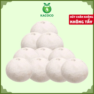 Set 10 Trái Dừa Xiêm Miền Tây Gọt Trọc Trắng KACOCO - Ngọt, Mỏng vỏ, nước nhiều, giảm nhiệt, tươi mát, uống liền
