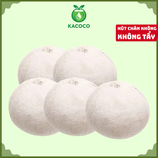 Set 5 Trái Dừa Xiêm Miền Tây Gọt Trọc Trắng KACOCO - Ngọt, Mỏng vỏ, nước nhiều, giảm nhiệt, tươi mát, uống liền