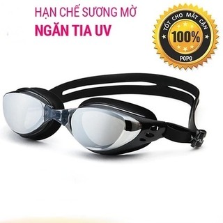 [Kèm hộp]Kính bơi người lớn tráng gương,Kính bơi chống tia UV cho người lớn nam nữ