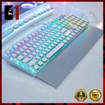 Bàn Phím Cơ Keycap Xuyên Led Gaming Màu Trắng AULA F2088 Nút Tròn Led Rgb Bàn Phím Máy Tính Laptop Pc Chơi Game Có Dây — ảnh 1