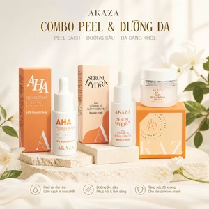 - AHA 15% Tẩy Da Chết Hóa Học Dịu Nhẹ + Serum Hydra Cấp Ẩm + Kem Dưỡng Phục Hồi B5