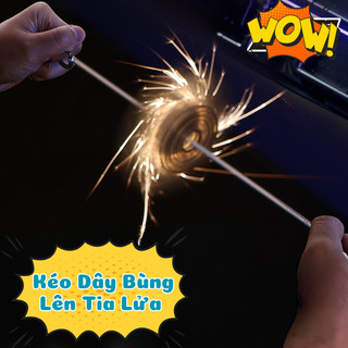 Đồ Chơi Con Quay Đá Lửa Kéo Dây Flying Spinner Fidget - Spinder Con Quay Vô Cực Phát Sáng,Chất Liệu An Toàn,Giảm Stress
