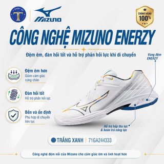 Giày Cầu Lông Mizuno Wave Claw 3 – Bám Sân Tốt, Ổn Định Cao, Đệm Êm, Hỗ Trợ Di Chuyển Nhanh