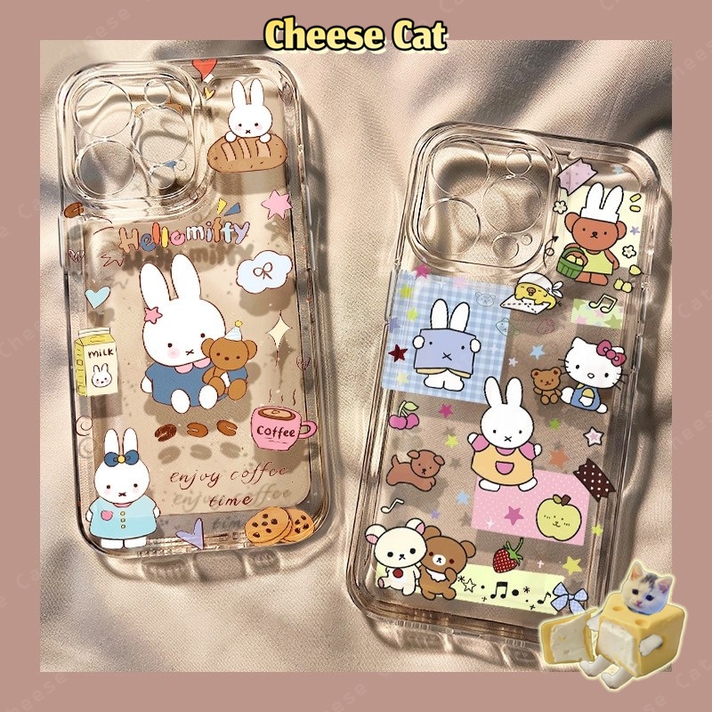 chú thỏ Vỏ iPhone dễ thương Ốp Kitty Miff Cho iPhone 17 16 Xs Max XR 11 12 13 14 15 Pro Max 7 8Plus SE2 SE3
