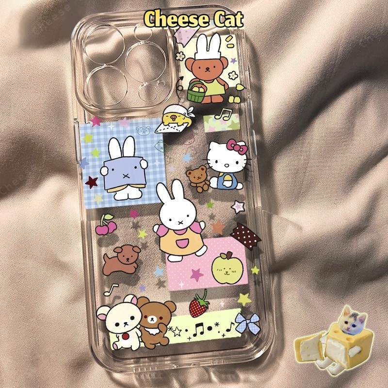 chú thỏ Vỏ iPhone dễ thương Ốp Kitty Miff Cho iPhone 17 16 Xs Max XR 11 12 13 14 15 Pro Max 7 8Plus SE2 SE3