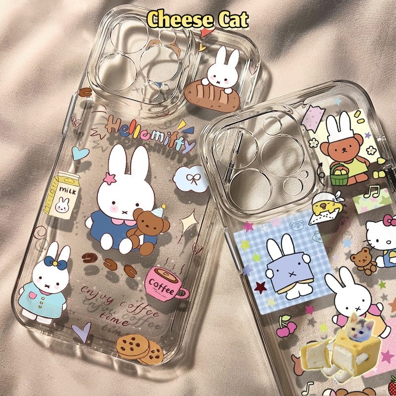 chú thỏ Vỏ iPhone dễ thương Ốp Kitty Miff Cho iPhone 17 16 Xs Max XR 11 12 13 14 15 Pro Max 7 8Plus SE2 SE3