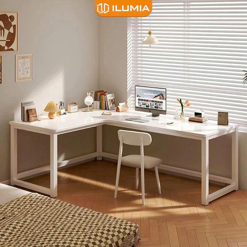 Bàn Làm Việc Góc chữ L, Bàn Gaming khung thép sơn tĩnh điện hiện đại thương hiệu ILUMIA - GM126 | BigBuy360 - bigbuy360.vn