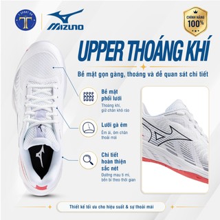 Giày Cầu Lông Mizuno Wave Fang EL 2 Chính Hãng – Nhẹ, Êm, Bám Sân Tốt, Hỗ Trợ Di Chuyển Nhanh, Chống Trơn Trượt