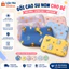 Gối Cao Su Non Cho Bé Sơ Sinh – Gối Ngủ Chống Méo Đầu, Êm Mềm Thoáng Khí, Vỏ Cotton Cao Cấp