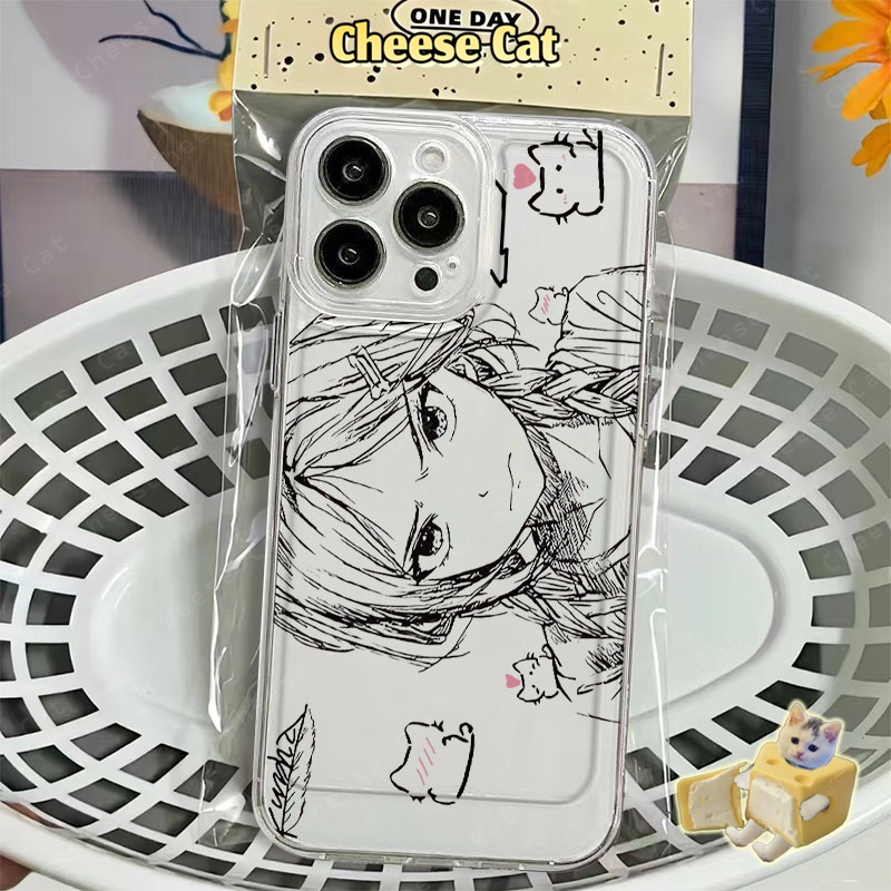 những cô gái anime Ốp Lưng iPhone Dễ Thương Cho iPhone 13 14 Xs Max XR 11 12 16 17 15 Pro Max 7 8Plus SE2 SE3
