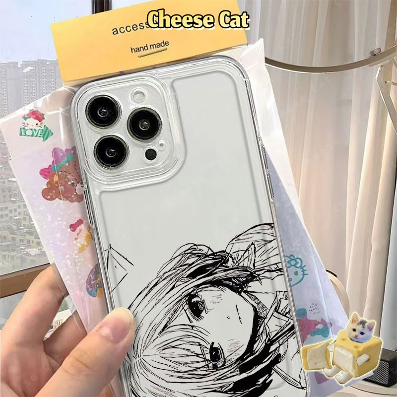 những cô gái anime Ốp Lưng iPhone Dễ Thương Cho iPhone 13 14 Xs Max XR 11 12 16 17 15 Pro Max 7 8Plus SE2 SE3