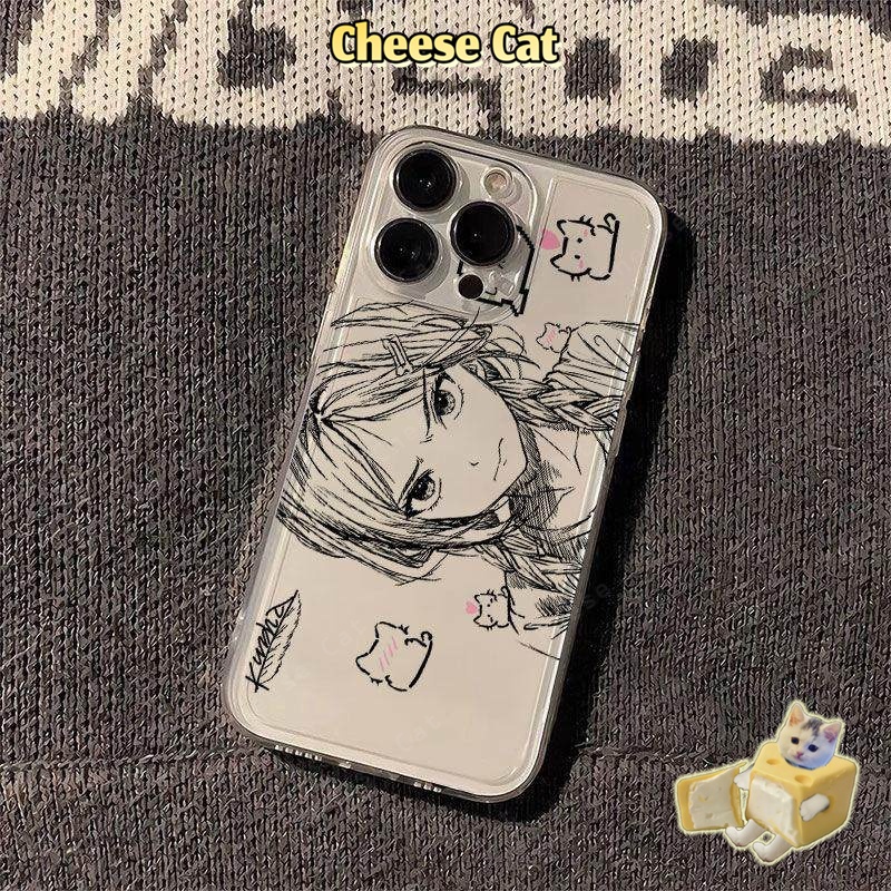 những cô gái anime Ốp Lưng iPhone Dễ Thương Cho iPhone 13 14 Xs Max XR 11 12 16 17 15 Pro Max 7 8Plus SE2 SE3