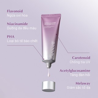 [Quà Tặng Không Bán] Sample Mặt Nạ Gel Lột Arocell Cấp Ẩm Làm Sạch Tế Bào Chết Super Collagen Wrapping Mask
