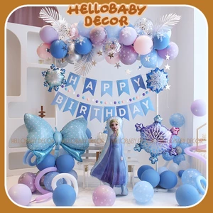 Set bóng Elsa đáng yêu trang trí sinh nhật cho bé (Bơm + Băng Keo)