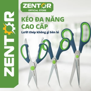 Kéo Văn Phòng ZENTOR-Kéo Gia Dụng, Kéo Nhà Bếp Lưỡi Thép Không Gỉ Đa Năng