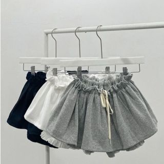 Chân váy nỉ nữ dáng ngắn xoè có quần bảo hộ cạp chun rút eo đen trắng xám VANISA CV032