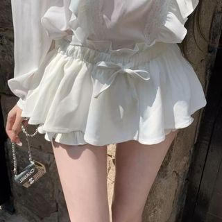 Chân váy nỉ nữ dáng ngắn xoè có quần bảo hộ cạp chun rút eo đen trắng xám VANISA CV032