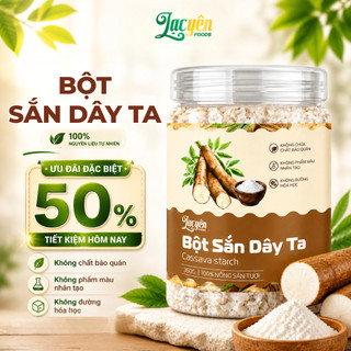 Bột Sắn Dây Nguyên Chất 100% Lạc Yên Foods - Bột Trắng Mịn Tự Nhiên Không Pha Trộn Hỗ Trợ Giải Nhiệt