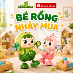 Đồ Chơi Âm Nhạc Em Bé Rồng Nhảy Múa BỐ KHỦNG LONG Phát Sáng Phát Nhạc Cho Bé Yêu