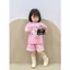 BỘ QUẦN ÁO BÉ GÁI MẪU MÈO KITTY QUẦN ĐÙI REN SZ 9 - 43 KG