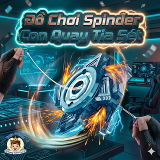 Đồ Chơi Con Quay Kéo Dây Fidget Spinner Hiệu Ứng Đá Lửa Phát Sáng Đẹp Mắt - Con Quay Kéo Dây Cho Bé, Chất Liệu An Toàn