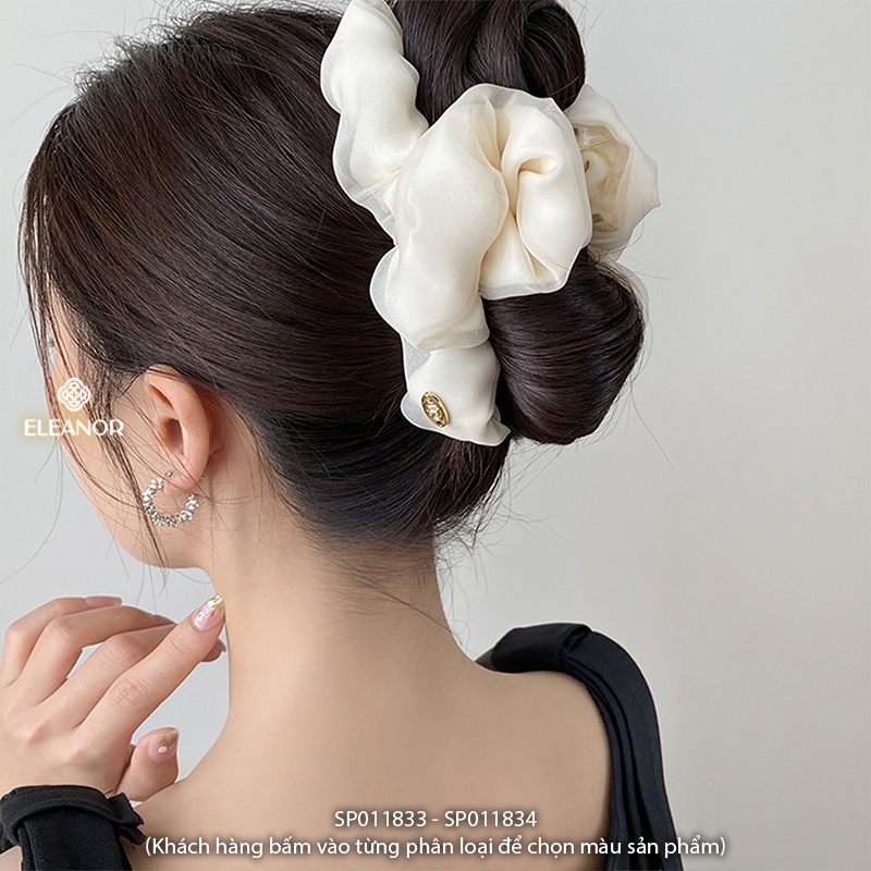 Kẹp tóc nữ Eleanor Accessories vải voan bồng bềnh phụ kiện tóc kẹp càng cua 11833