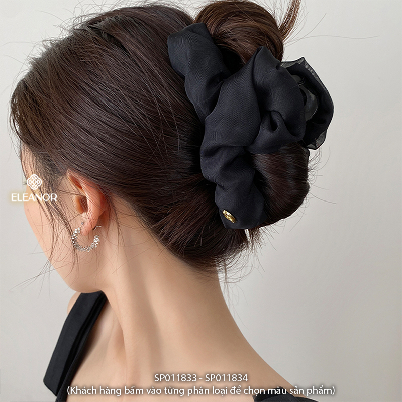 Kẹp tóc nữ Eleanor Accessories vải voan bồng bềnh phụ kiện tóc kẹp càng cua 11833