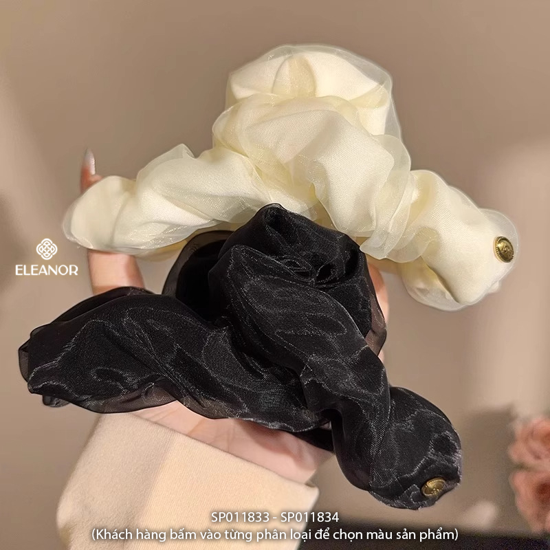 Kẹp tóc nữ Eleanor Accessories vải voan bồng bềnh phụ kiện tóc kẹp càng cua 11833