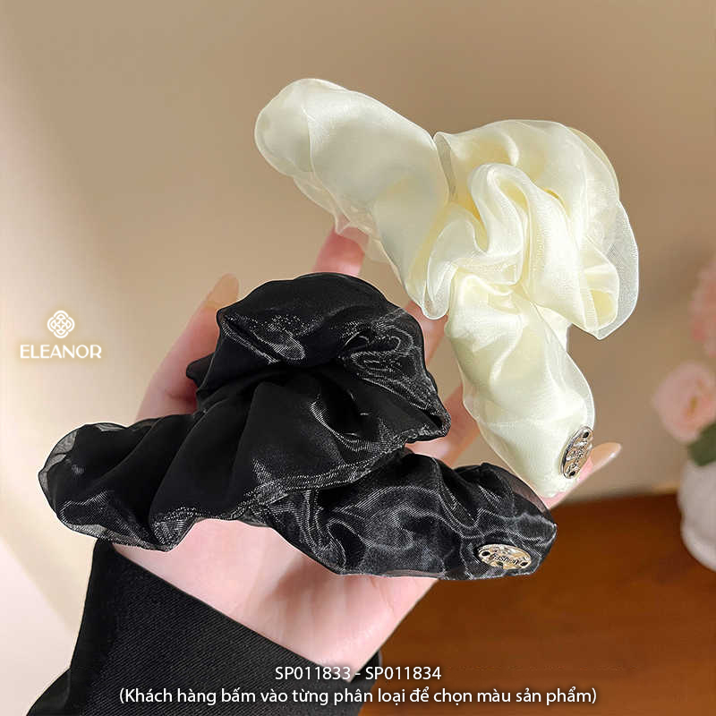 Kẹp tóc nữ Eleanor Accessories vải voan bồng bềnh phụ kiện tóc kẹp càng cua 11833