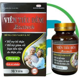 Combo 5 Hộp Viên Tiểu Đêm Roxtech Đen Chai - Rostex - Vinaphar - Vitamin Phục Hồi