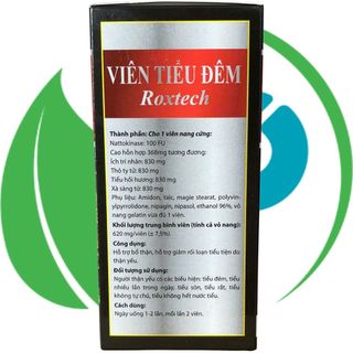 Combo 5 Hộp Viên Tiểu Đêm Roxtech Đen Chai - Rostex - Vinaphar - Vitamin Phục Hồi