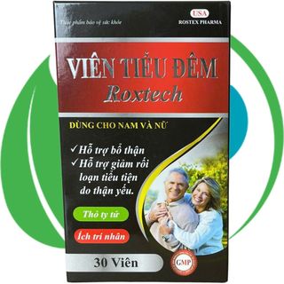 Combo 5 Hộp Viên Tiểu Đêm Roxtech Đen Chai - Rostex - Vinaphar - Vitamin Phục Hồi