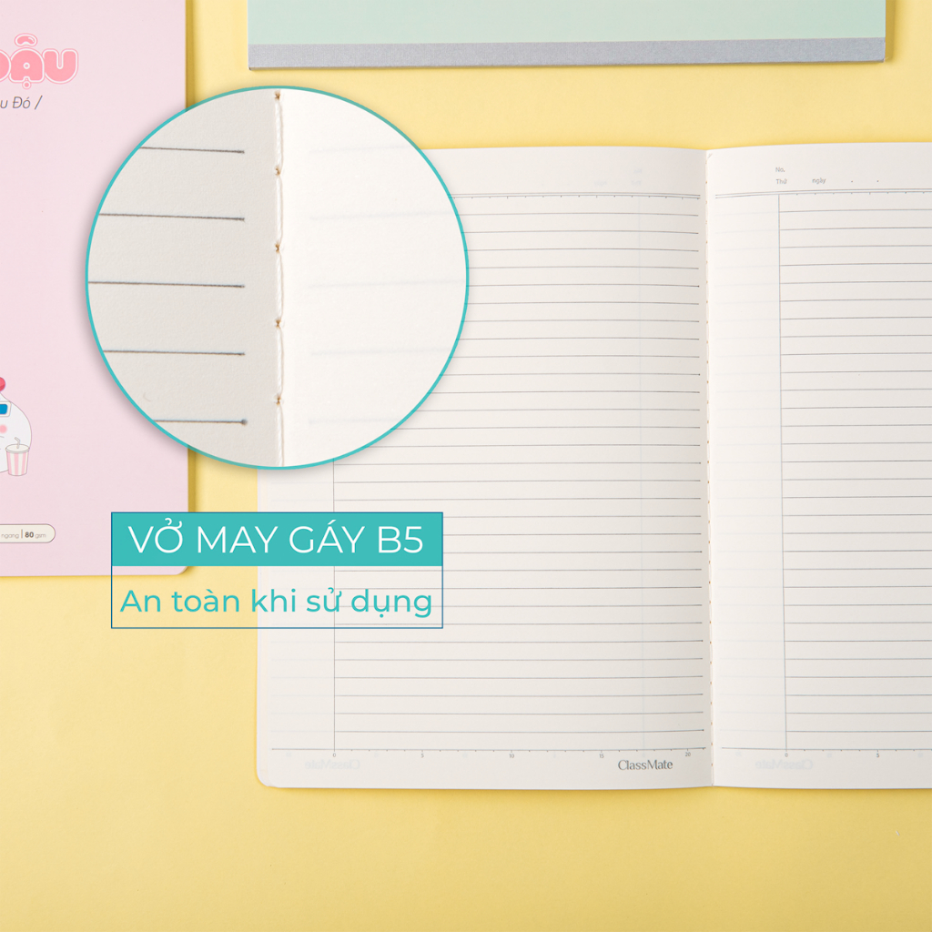 Vở Kẻ Ngang 80gsm Classmate Tập Sinh Viên Bao Đậu 80 Trang, B5 Vở Viết Bài, Ghi Chép Cho Học Sinh Sinh Viên NB5+08-0365