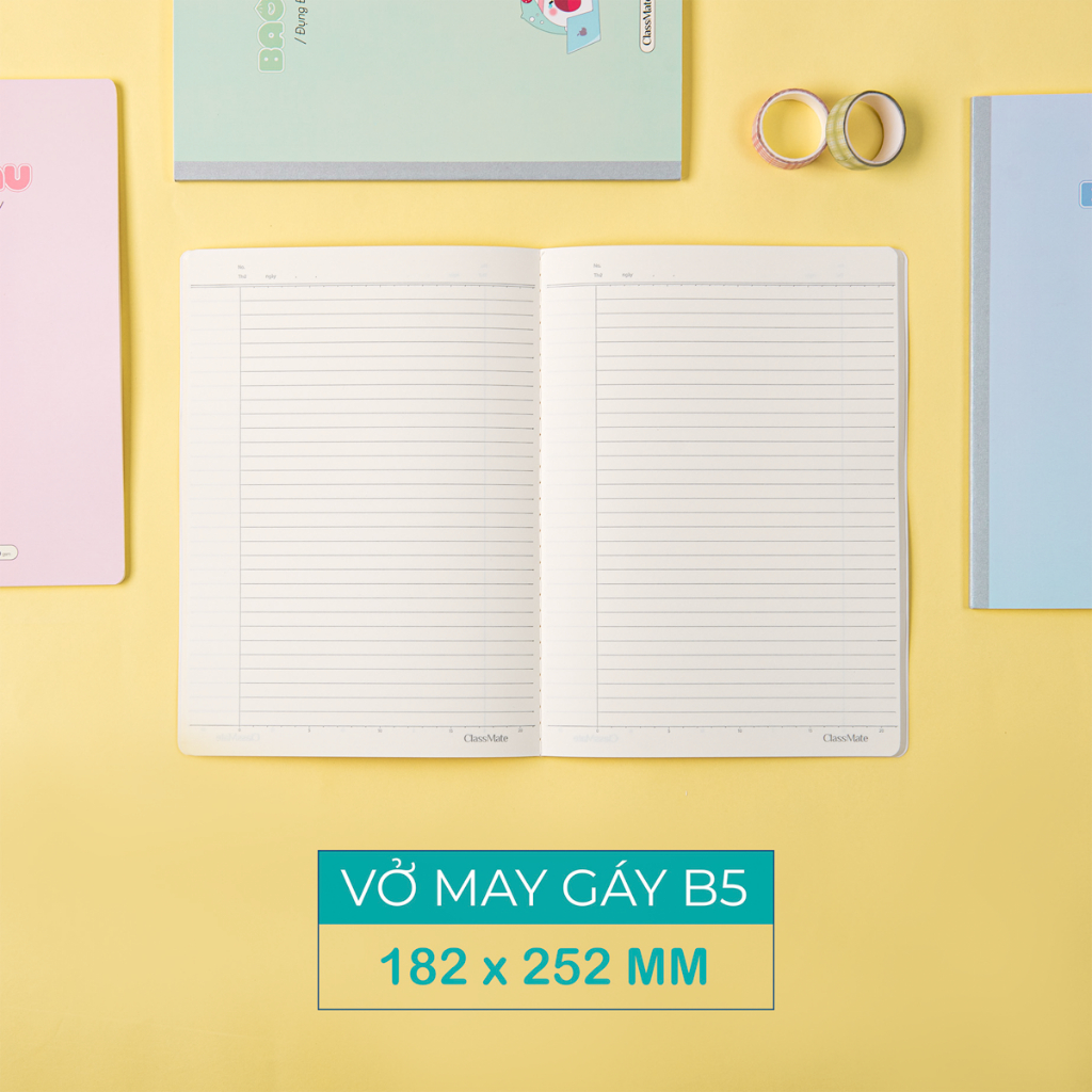 Vở Kẻ Ngang 80gsm Classmate Tập Sinh Viên Bao Đậu 80 Trang, B5 Vở Viết Bài, Ghi Chép Cho Học Sinh Sinh Viên NB5+08-0365