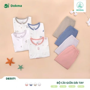 Bộ Sơ Sinh Dài Tay Bé Trai, Bé Gái Dokma DB3071 DB3359