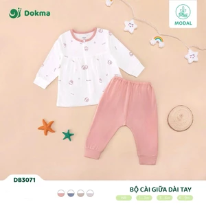 Bộ Sơ Sinh Dài Tay Cotton DOKMA DB2343 DB2345 DB2481 DB3070 DB3071 DB3359 DB3285