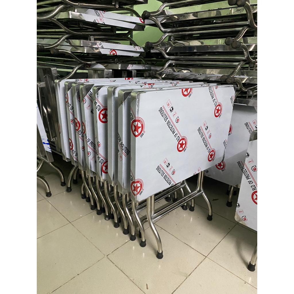 BÀN CHỮ NHẬT INOX- GẤP GỌN ĐỦ KÍCH THƯỚC