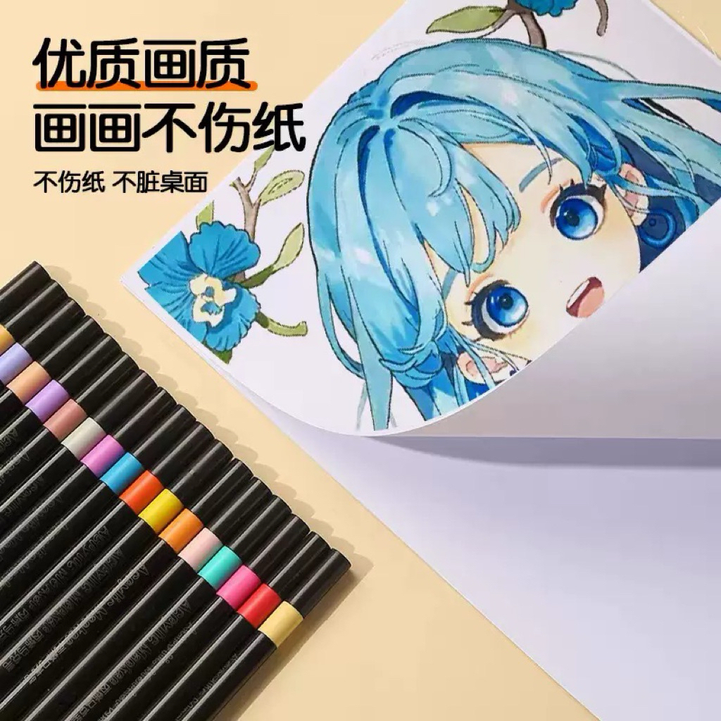 Bộ Bút màu 60/120 Bút Acrylic Marker Chống Nước, Vẽ Trên Mọi Chất Liệu