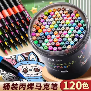 Bộ Bút màu 60/120 Bút Acrylic Marker Chống Nước, Vẽ Trên Mọi Chất Liệu