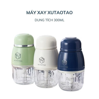 Máy Xay Ăn Dặm  Cối Thủy Tinh  Cối Thủy Tinh XuTaoTao 300ML, 6 Lưỡi Dao, Máy xay ăn dặm mini đa năng (hàng tốt)
