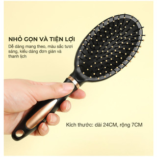 Lược chải tóc xoăn gỡ rối tạo kiểu chuyên dụng chống rụng tóc chất liệu bền đẹp dùng hằng ngày