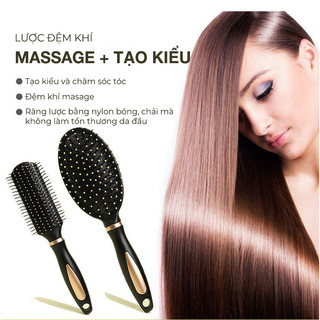 Lược chải tóc xoăn gỡ rối tạo kiểu chuyên dụng chống rụng tóc chất liệu bền đẹp dùng hằng ngày