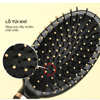Lược chải tóc xoăn gỡ rối tạo kiểu chuyên dụng chống rụng tóc chất liệu bền đẹp dùng hằng ngày