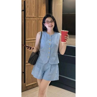 Set Bộ  Áo Sát Nách Nút Trước + QUẦN ỐNG  Xòe cao cấp Thanh Lịch, Chất Mềm Mát, Mặc Đi Làm Đi Chơi L12